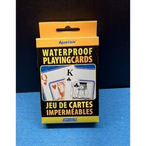 Transparent Waterproof Playing‎ Cards with Carrying Case Outdoors Water Toy